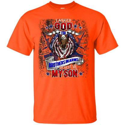 God Sent Me My Son Daddy T-shirt Orange