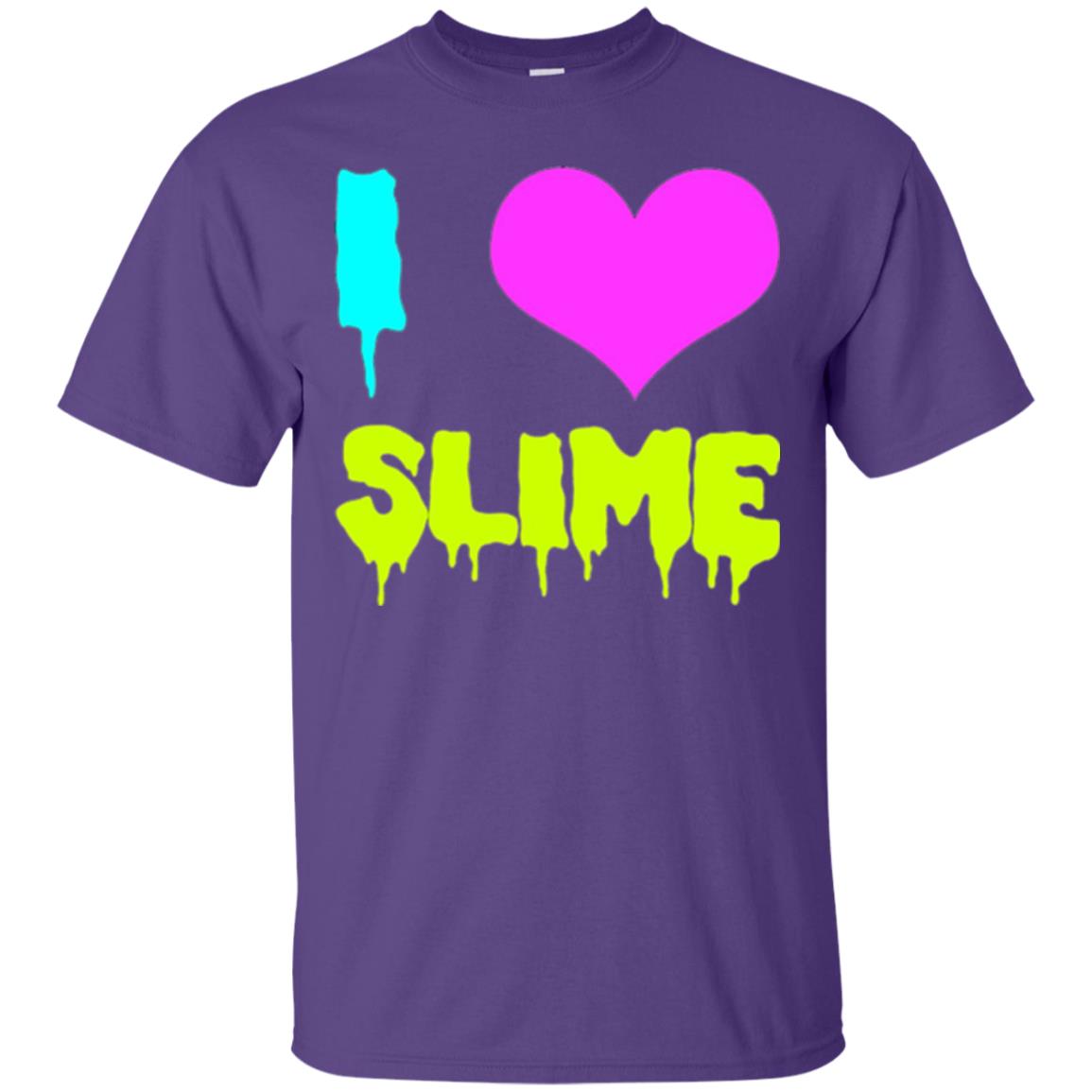 I Love Slime T-shirt Purple
