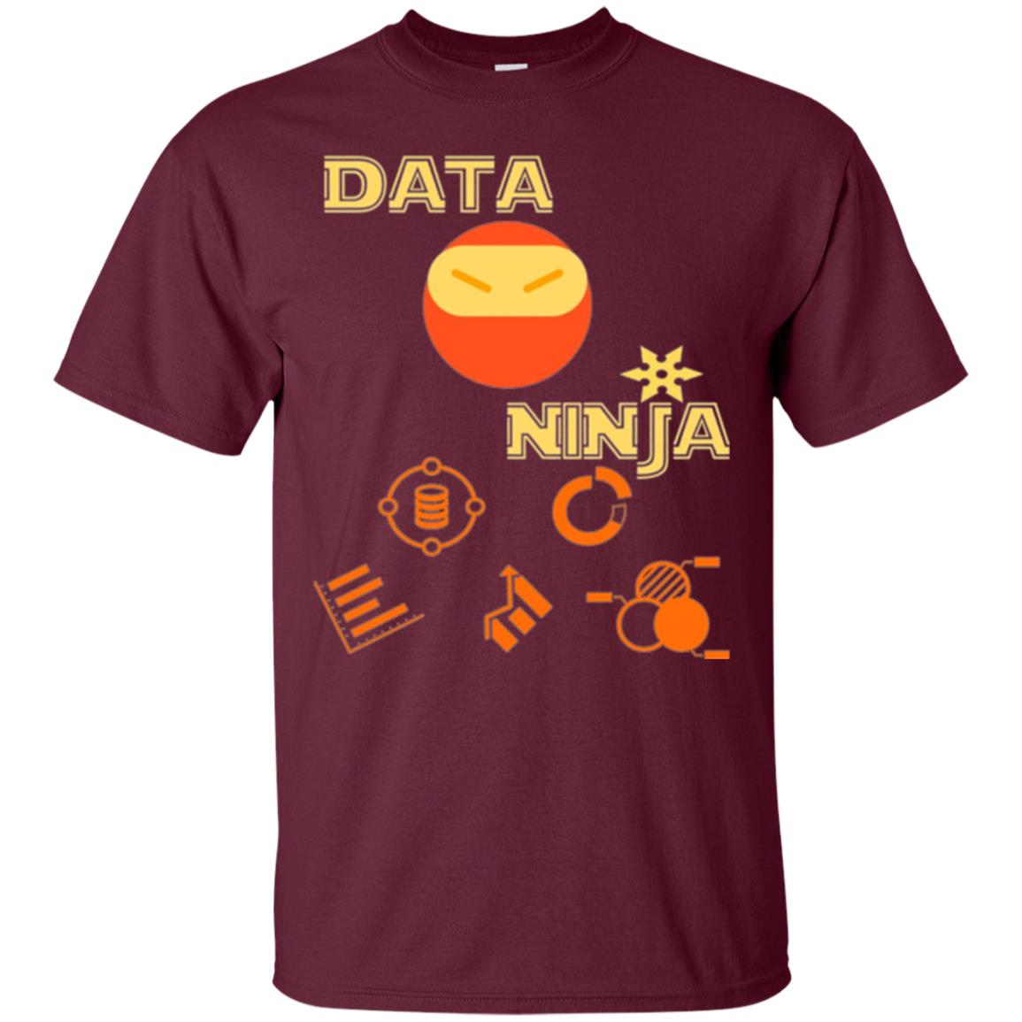 Data Ninja T-shirt Maroon