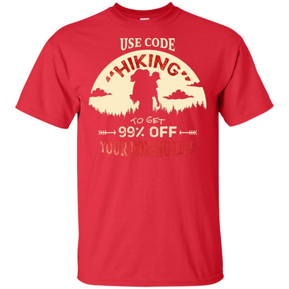 Use Code Hiking To Get 99% Off Your Boring Life Shirt Red