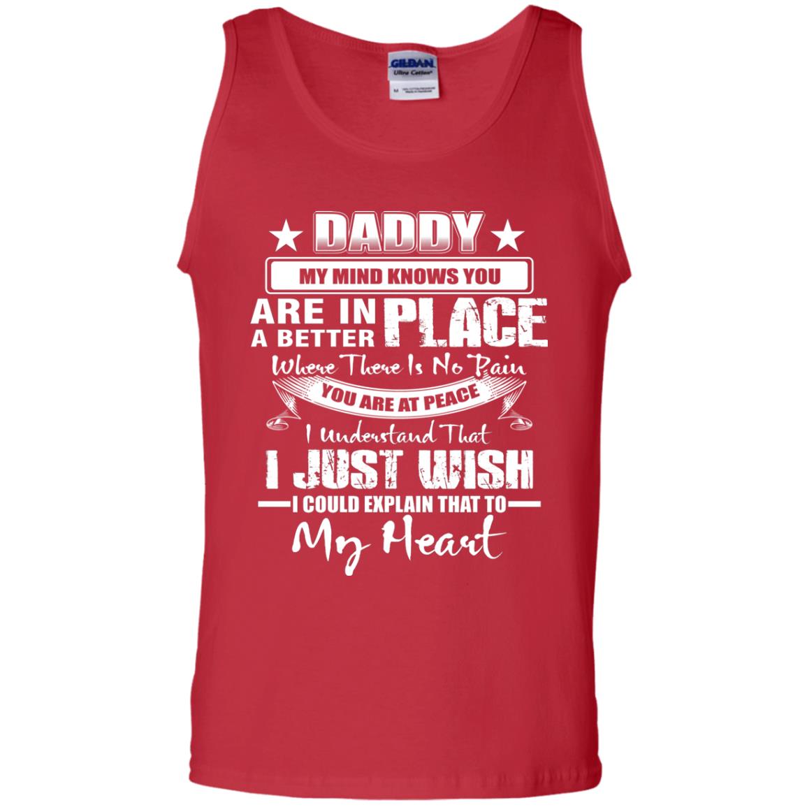 Daddy My Mind Knows You Are In A Better Place Shirt Red