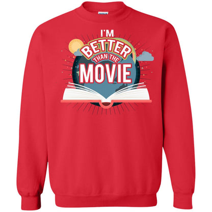 Im Better Than The Movie Bookworm T-shirt Red