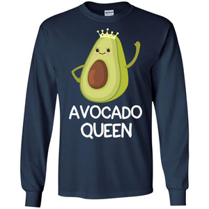 Avocado Queen Vegetarian Shirt For GirlsG240 Gildan LS Ultra Cotton T-Shirt