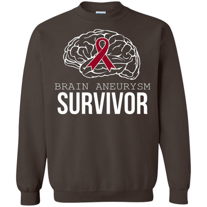 Brain Aneurysm Survivor T-shirt Dark Chocolate
