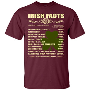 Irish Facts Intelligent Problem Solving ShirtG200 Gildan Ultra Cotton T-Shirt
