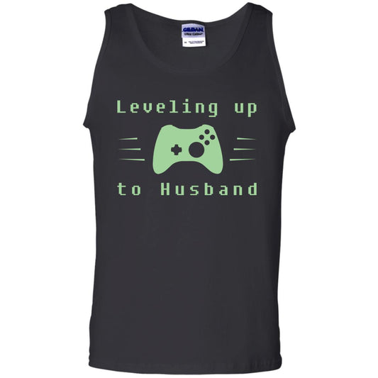 Leveling Up To Husband Gaming Family Shirt Black