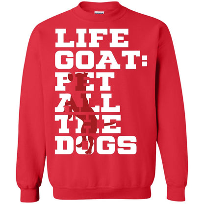 Life Goal Pet All The Dogs Shirt For Dogs Lover Red