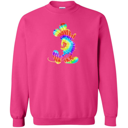 Cartoon T-shirt Tie-dye Mickey Mouse T-shirt Heliconia
