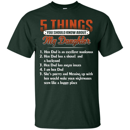 5 Things You Should Know About My Daughter Parents Shirt Forest