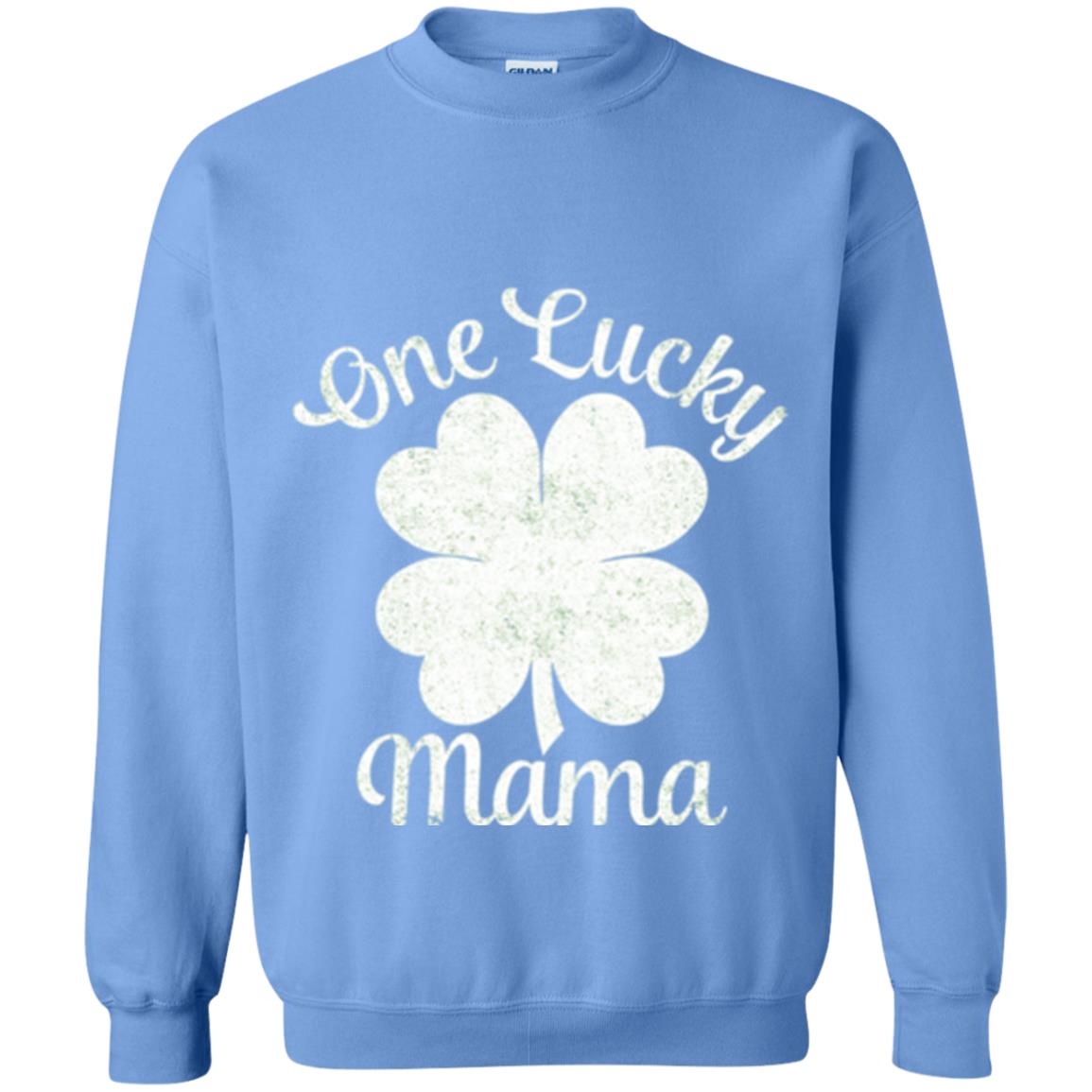 One Lucky Shamrock Mama St. Patrick's Day T-shirt Carolina Blue
