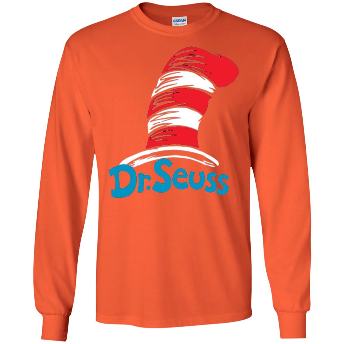 Film Lover T-shirt Dr. Seuss Hat T-shirt Orange