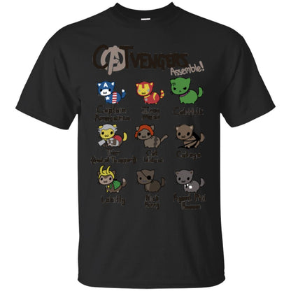 Catvengers Cat Lover Shirt Black
