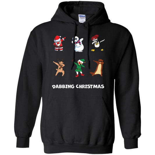 Dabbing Christmas T-shirt Black