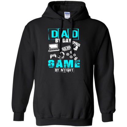 Dad By Day Gamer By Night Gamer T-shirt Black