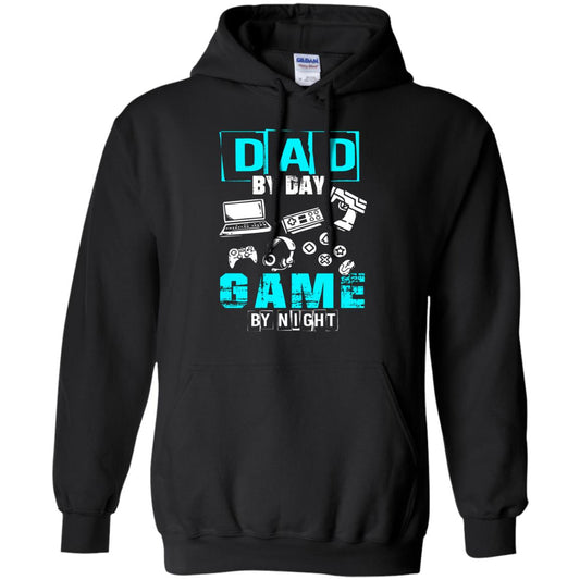 Dad By Day Gamer By Night Gamer T-shirt Black