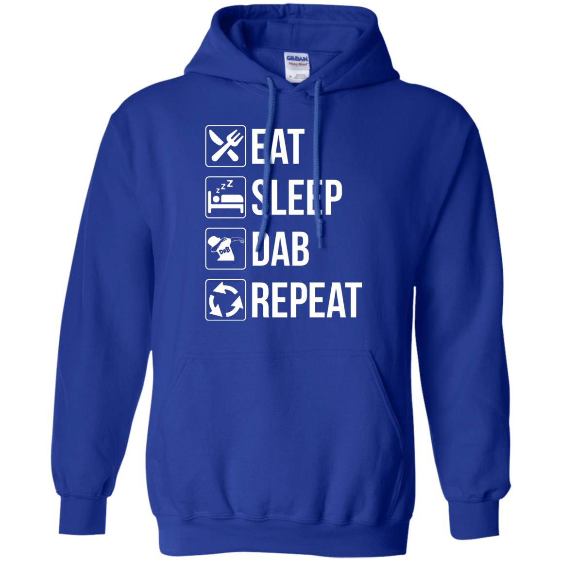 Funny Eat Sleep Dab Repeat T-shirt Royal