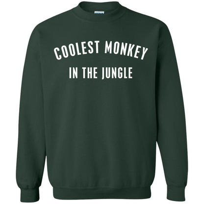 Monkey T-shirt Coolest Monkey In The Jungle Forest Green
