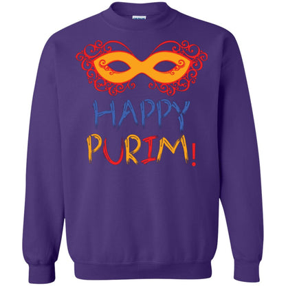 Purim Day T-shirt Happy Purim Purple