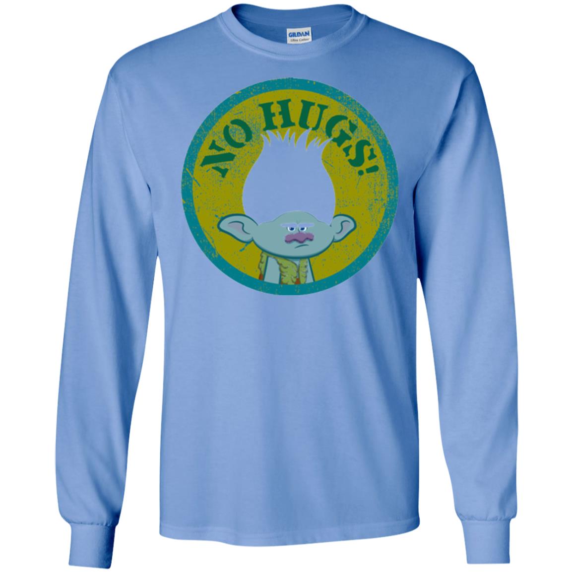 Dream Works_ Trolls No Hugs T-shirt Carolina Blue