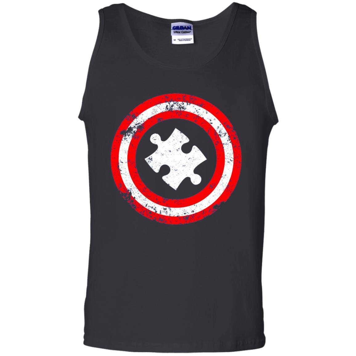 Captain Autism Superhero Autism Awareness Shirt Black