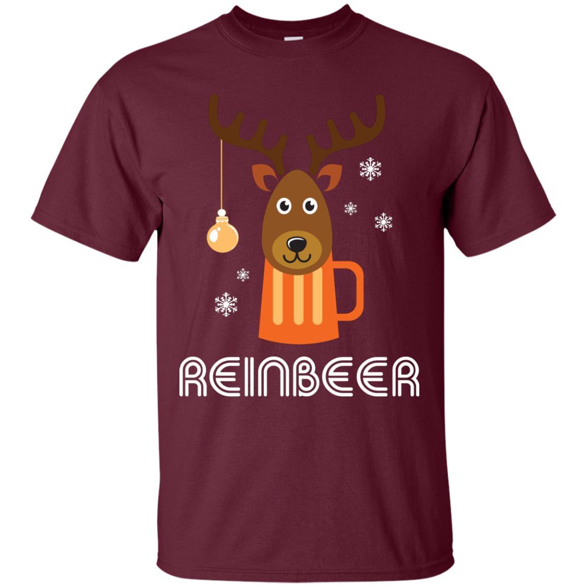Christmas T-shirt Reinbeer Maroon