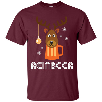 Christmas T-shirt Reinbeer Maroon