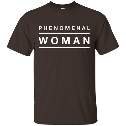 Phenomenal Woman T-shirt Dark Chocolate
