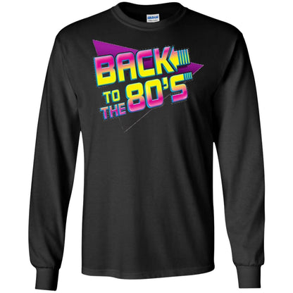 Back To The 80s Graphic Retro Novelty T-shirt Black