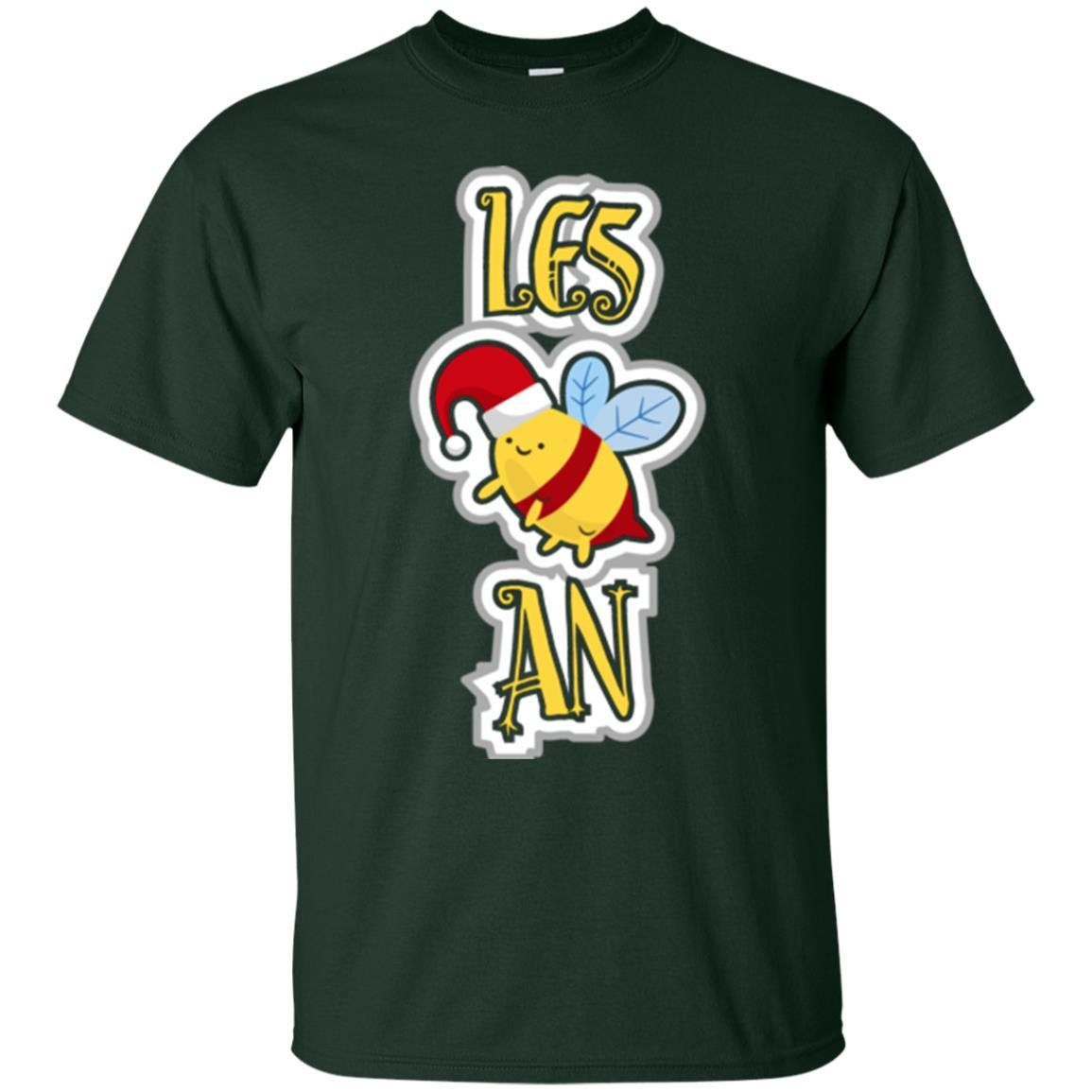 Lgbt T-shirt Les Bee An Forest Green