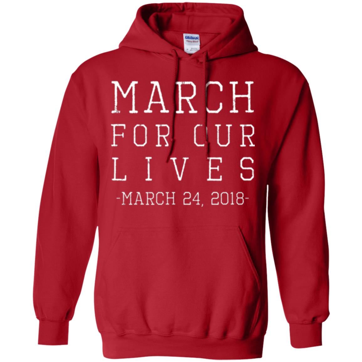 March For Our Lives March 24 2018 Anti Gun T-shirt Red