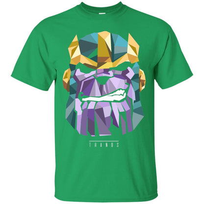 Thanos Low Poly Geometric Art Head Graphic T-shirt Irish Green