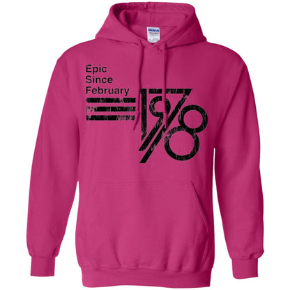 Epic Since February 1978 Birthday Gift T-shirt Heliconia