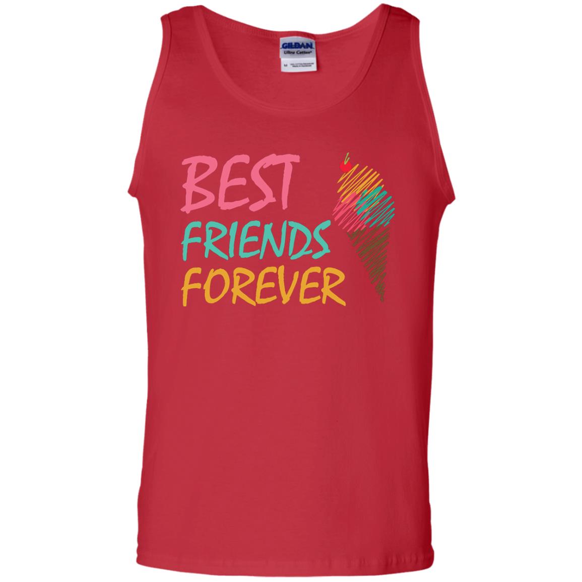 Best Friends Forever Ice Cream Lover T-shirt Red