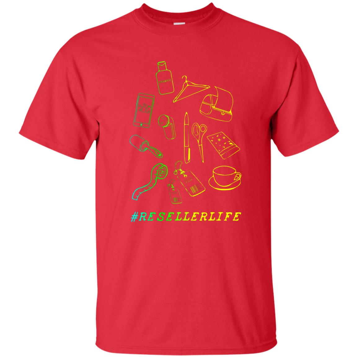 Reseller Life Entrepreneur Self Employed Reselling Gift Shirt Red
