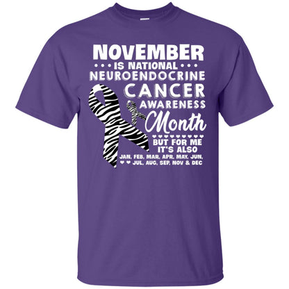 November Is National Neuroendocrine Cancer Awareness Month But For Me It's Also 12 Months Shirt Purple