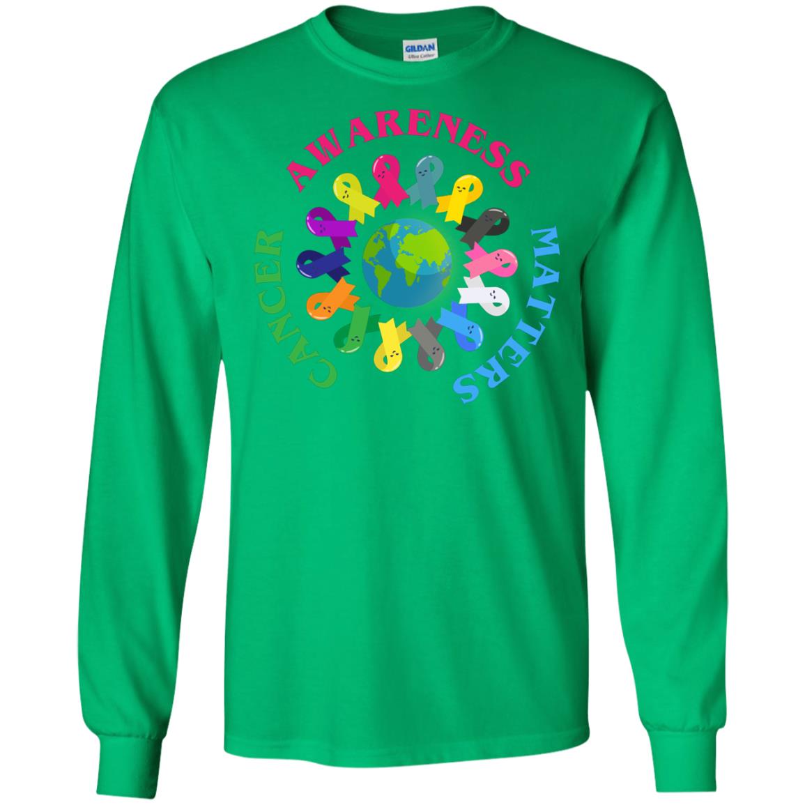 All Cancer Ribbons For All Cancer Awareness T-shirt Irish Green