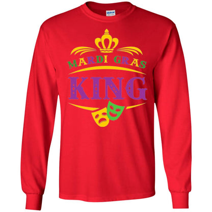 Mardi Gras King Gift T-shirt Red