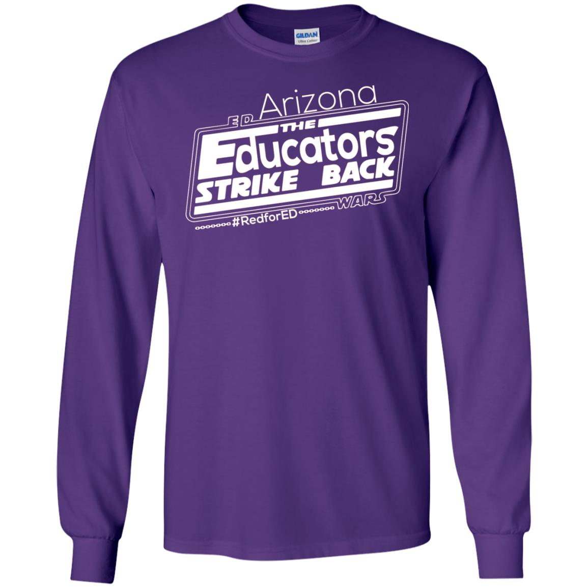 Arizona Teacher Tshirt Red For Ed Arizona The Educators Strike Back Purple