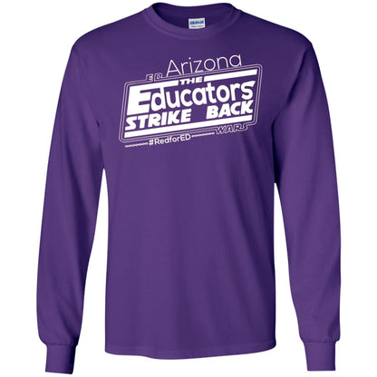 Arizona Teacher Tshirt Red For Ed Arizona The Educators Strike Back Purple