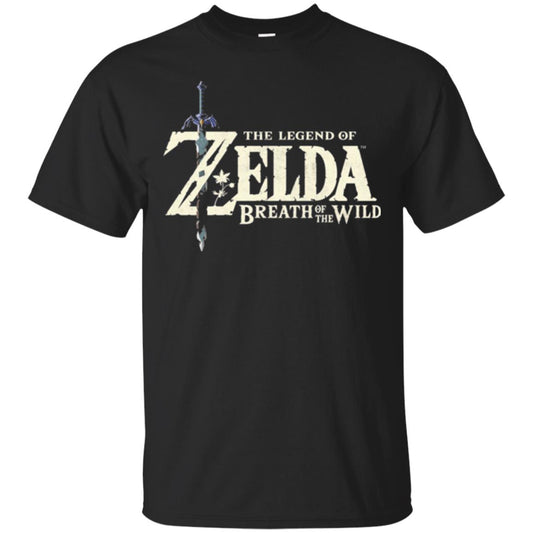 Game T-shirt Nintendo Zelda Breath Of The Wild Black