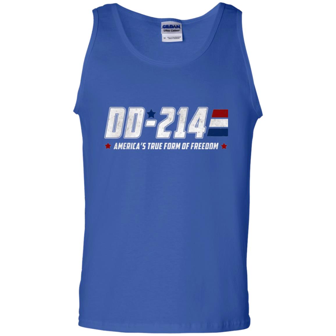 Military T-shirt Dd-214 America_s True Form Of Freedom Royal