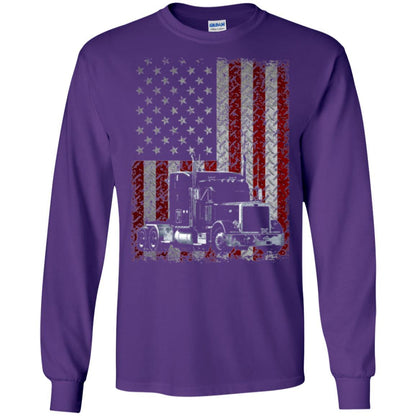 Trucker T-shirt Truck Driver American Flag