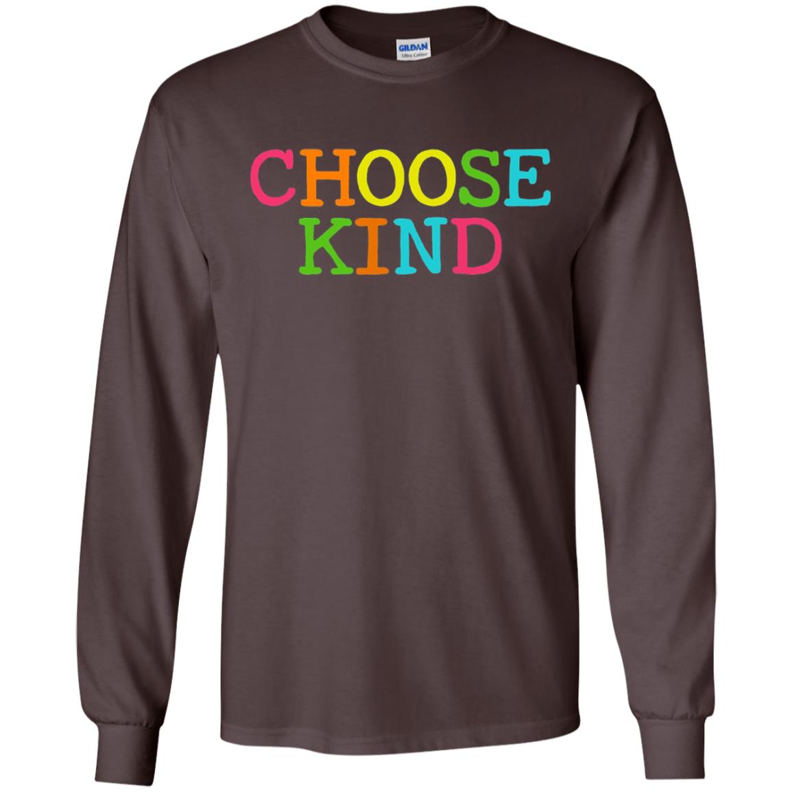 Choose Kind Be Kind Anti Bullying T-shirt Dark Chocolate