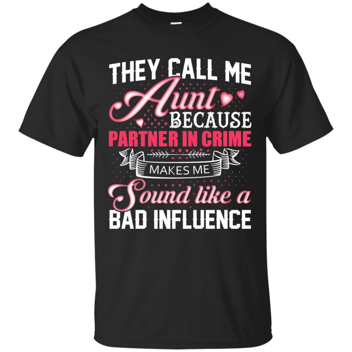 Aunt T-shirt They Call Me Aunt Black