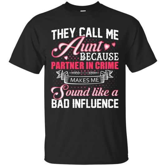 Aunt T-shirt They Call Me Aunt Black