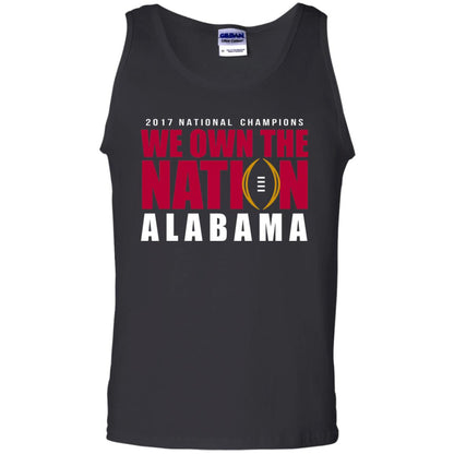 Football T-shirt 2017 National Champions We Own The Nation Alabama Black
