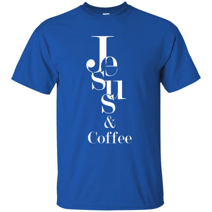 Merry Christas T-shirt Jesus And Coffee Royal