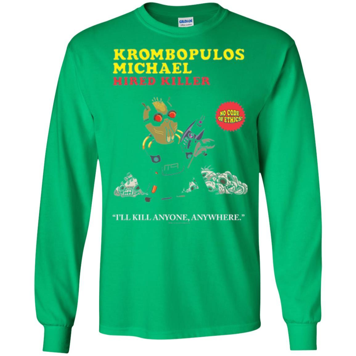 Film T-shirt Krombopulos Michael Hired Killer Irish Green