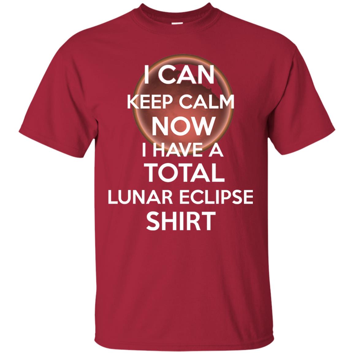 Lunar Eclipse 2018 Shirt Blood Moon Keep Calm Now T-shirt Cardinal
