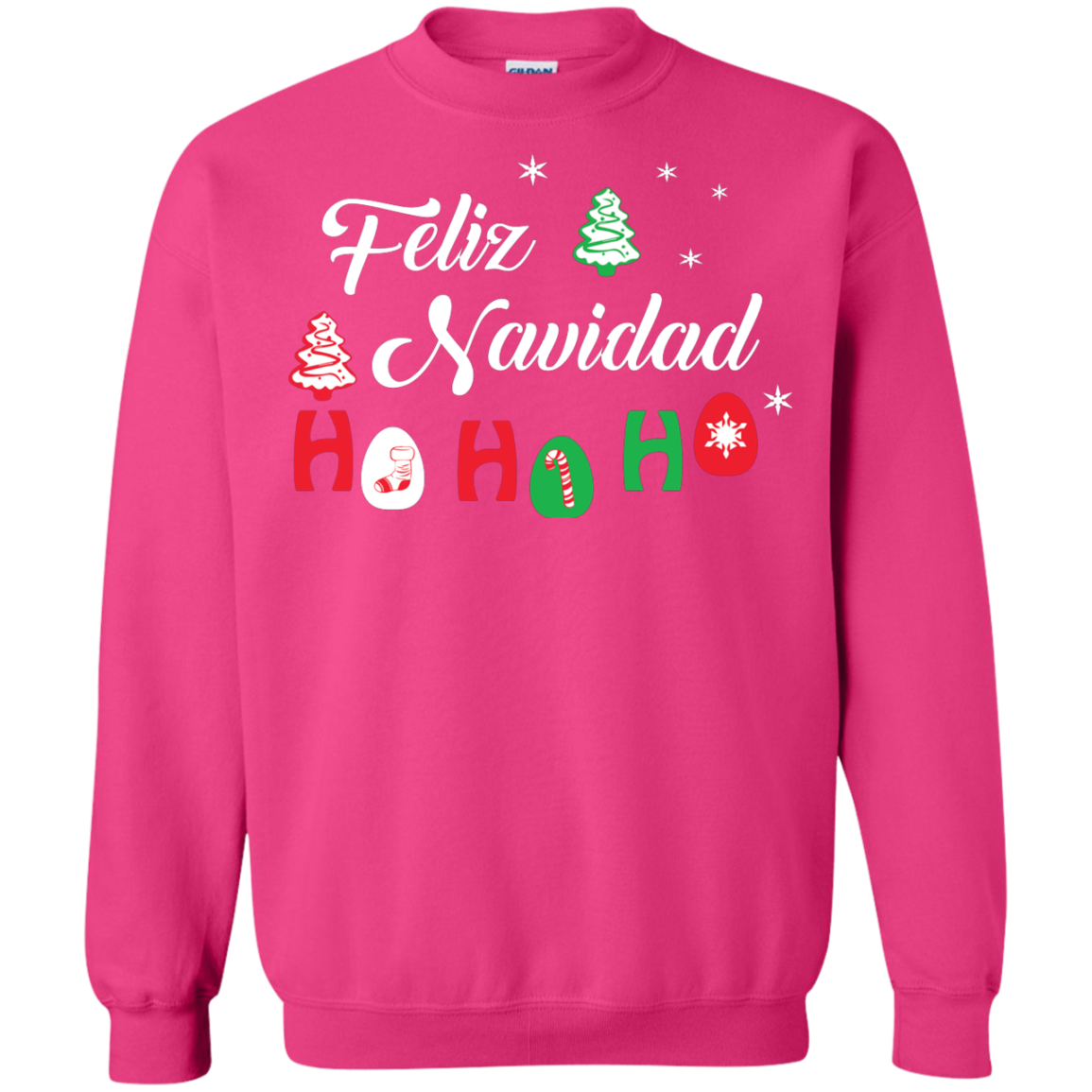 Chirstmas T-Shirt Feliz Navidad Ho Ho Ho Heliconia
